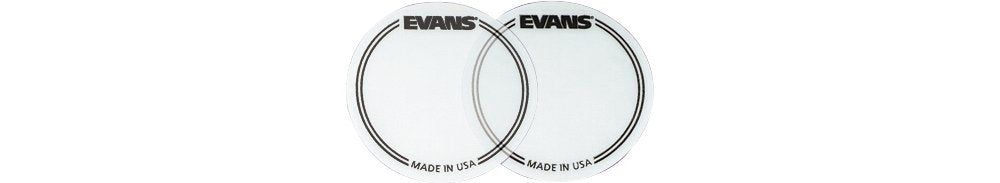 Evans Eq Single Pedal Patch, Clear Plastic